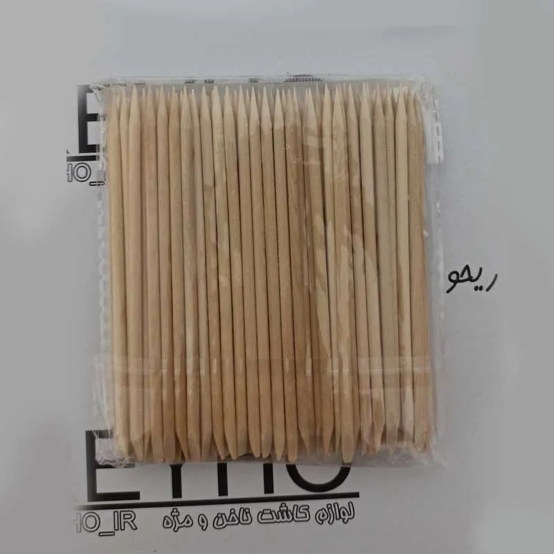 عقب زن چوبی ، پوشر چوبی ، عقب زن چوبی ناخن 100 عددی