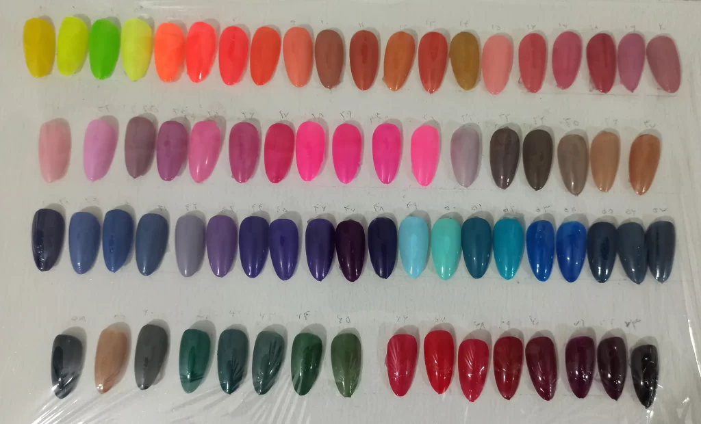 کالیته لاک ژل هانیل ، رنگبندی لاک ژل هانیل ، لاک ژل هانیل